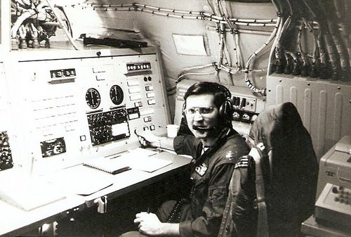 Captain David Dunn served as the Mission Co-ordinator onboard ARIA 4. Image via Honeysuckle Creek Tracking Station and David Dunn. 