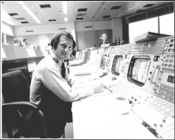 Sy Liebergot, EECOM in Mission Control on Apollo 13. Image courtesy Sy Liebergot. 