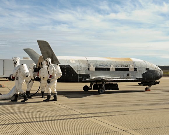 Fourth flight of the X-37B Orbital Test Vehicle is set for blastoff on May 20, 2015 from Cape Canaveral, Florida Photo: Boeing