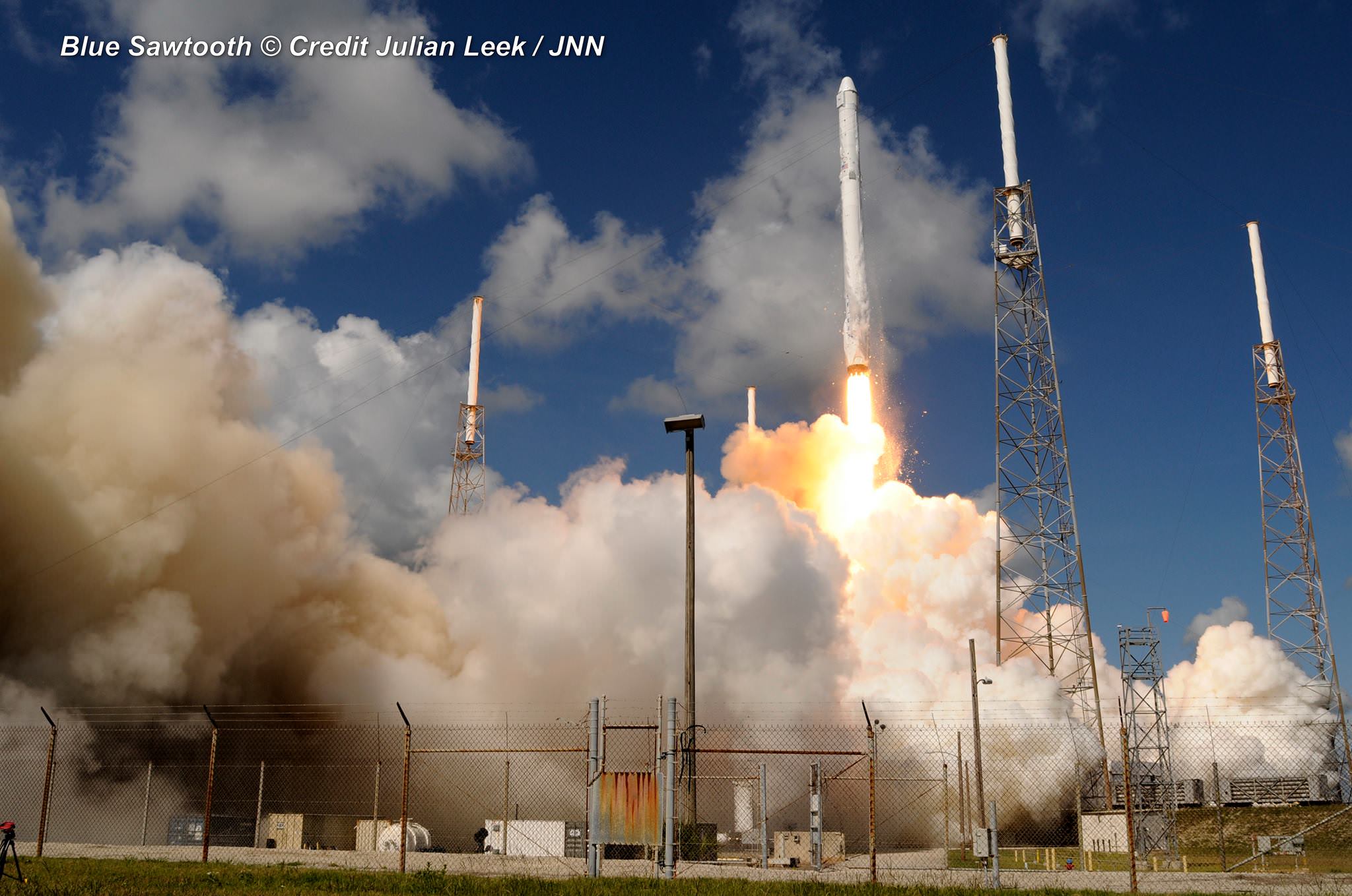 SpaceX Falcon 9 rocket launch from Cape Canaveral, Florida, on June 28, 2015. Credit: Julian Leek