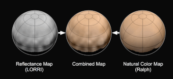 Animation of Pluto rotating from photos taken by New Horizons two weeks before the flyby. Credit: 