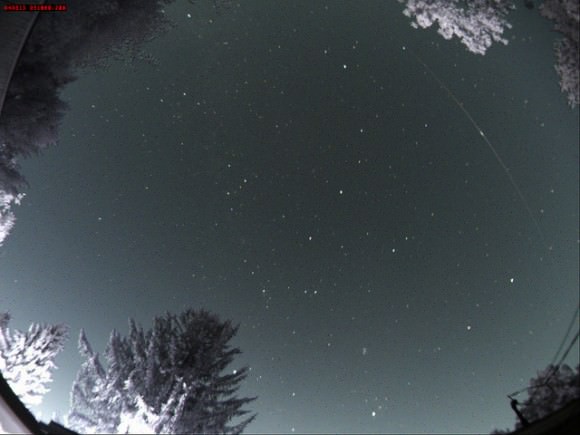 A capture of the passage of HTV-4. Image credit and copyright: Fred Locklear 