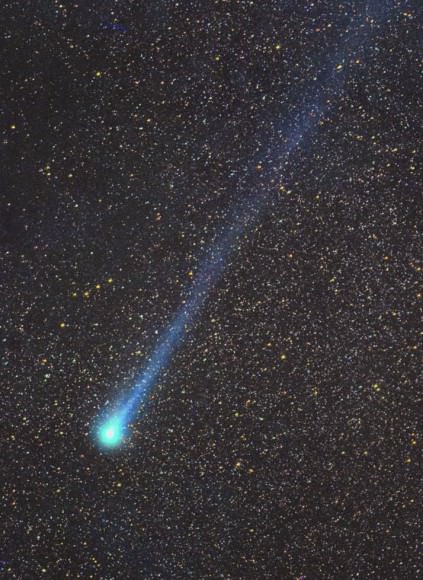 Comet 109P/Swift-Tuttle captured during its last pass by Earth on Nov. 1, 1992. A filament of dust deposited by the comet in 1862 may cause a temporary spike in activity on Aug. 12 around 18:39 UT. Credit: Gerald Rhemann