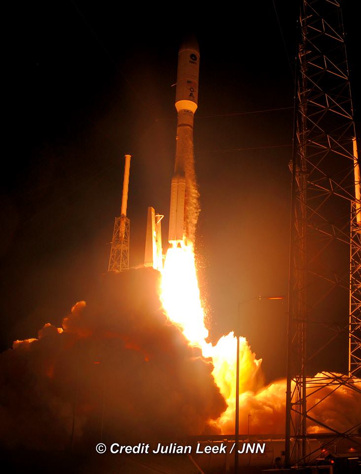 Liftoff of MUOS-4 comsat for US Navy on a United Launch Alliance Atlas V rocket from Space launch Complex-41 at Cape Canaveral Air Force Station, FL on Sept. 2, 2015. Credit: Julian Leek/Space Head News
