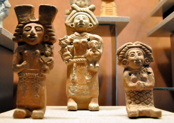 Representations of the Aztec diety Tonantzin ("mother Earth"). Credit: mexicolore.co.uk