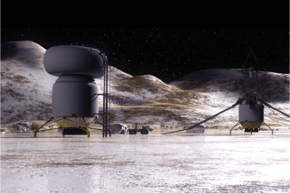 Artist's impression of a base on Callisto. Credit: NASA