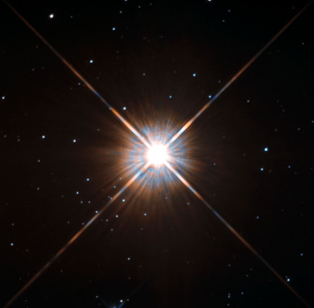 This is a Hubble image of our closest stellar neighbour, Proxima Centauri. Proxima Centauri b is a rocky exoplanet in the star's habitable zone. Credit: ESA/Hubble & NASA