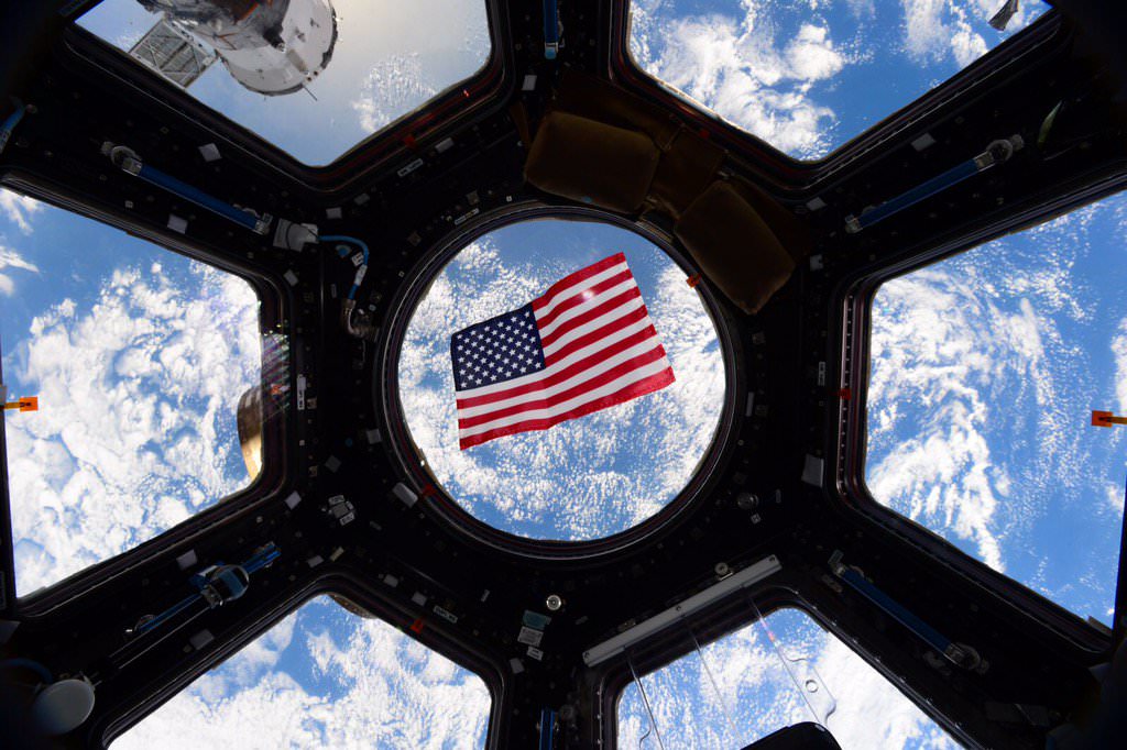 NASA astronaut Kjell Lindgren salutes and thanks all US Veterans and their families from the International Space Station on Veteran’s Day Nov. 11, 2015. Credit: NASA/ Kjell Lindgren