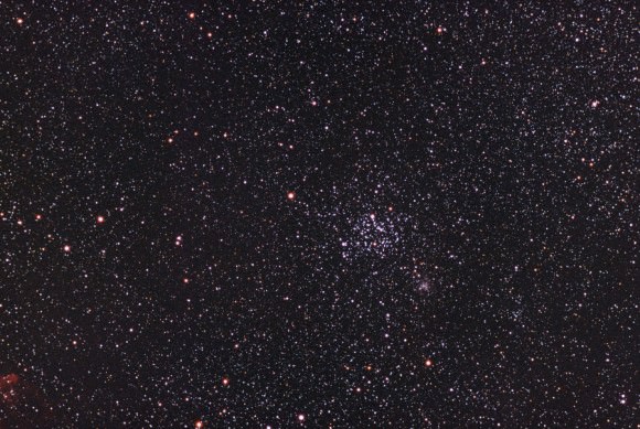 The open star clusters Messier 35 and NGC 2158, photographed at La Palma, Roque de los Muchachos (Degollada de los Franceses). Credit: estelar.de/Oliver Stein