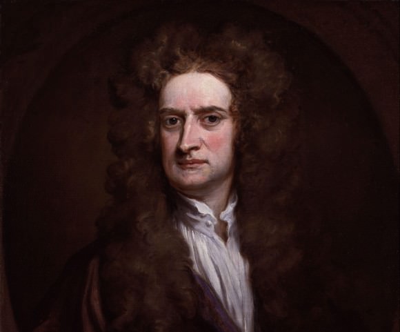 Portrait of Newton in 1702, painted by Godfrey Kneller. Credit: National Portrait Gallery, London