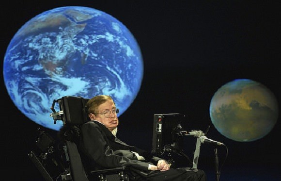 Stephen Hawking lectured regularly throughout the 90s and 2000s. Credit: educatinghumanity.com