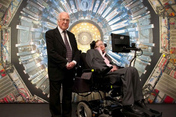On 12 November Peter Higgs and Stephen Hawking visited the "Collider" exhibition at London's Science Museum (Image: c. Science Museum 2013) 