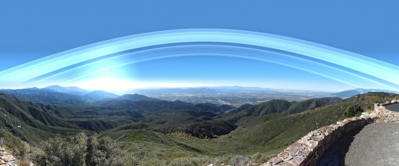 Earth's rings, as viewed from the San Bernadino Valley. Credit: Kevin Gill/Flickr