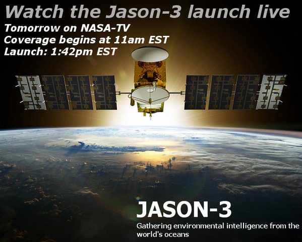 Jason-3 launch. Credit: NASA 