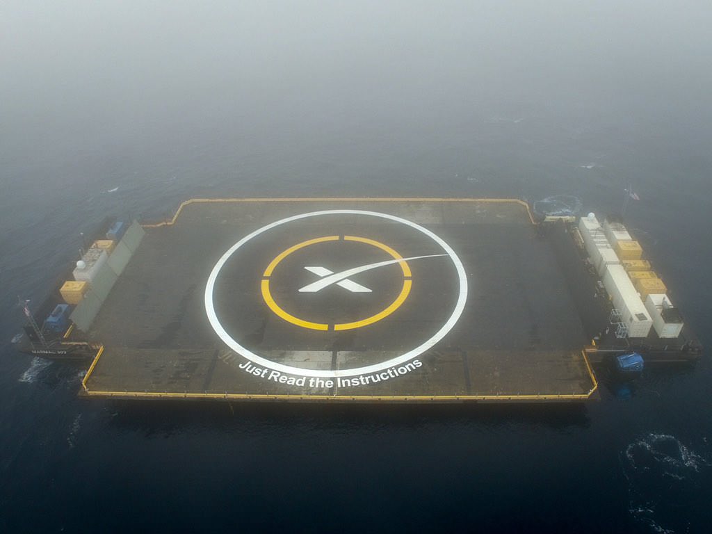 SpaceX “Just Read the Instructions” droneship heads out to sea for Jan. 17, 2016 launch and landing attempt in the Pacific Ocean. Credit: SpaceX 