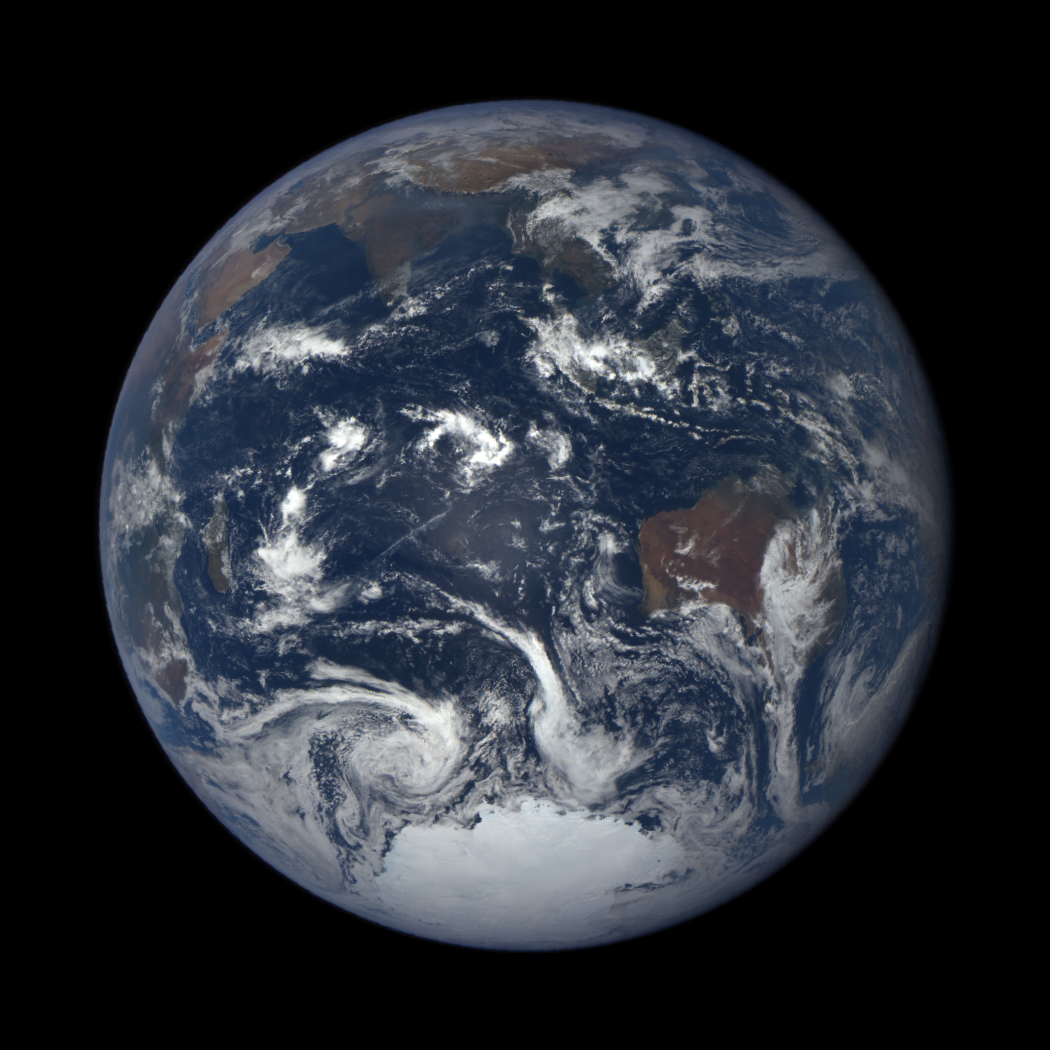 satellite earth view