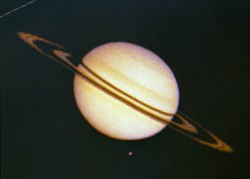 Image of Saturn from Pioneer 11, captured in August 1979 (NASA)