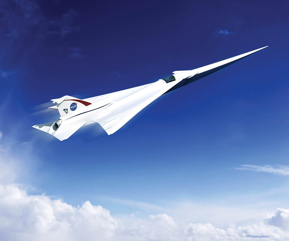 An illustration of what a quiet supersonic passenger aircraft might look like. Image: Lockheed Martin.