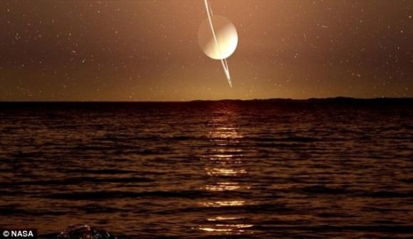 The view from the beach on Titan? Image: NASA