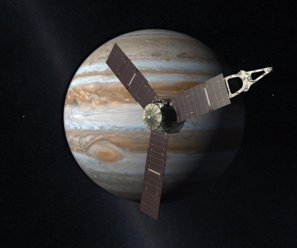 NASA's Juno spacecraft launched on August 6, 2011 and should arrive at Jupiter on July 4, 2016. Credit: NASA / JPL
