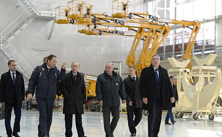 Russian President Vladimir Putin has taken a personal interest in the Vostochny Cosmodrome. In October 2015 he visited the site. Image: Roscosmos/Kremlin CC BY 4.0