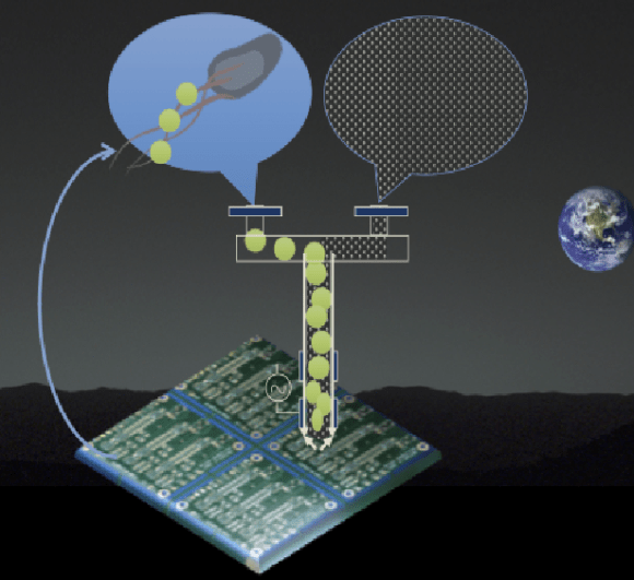 Graphic depiction of printable electronics. Credit: NASA/ARC