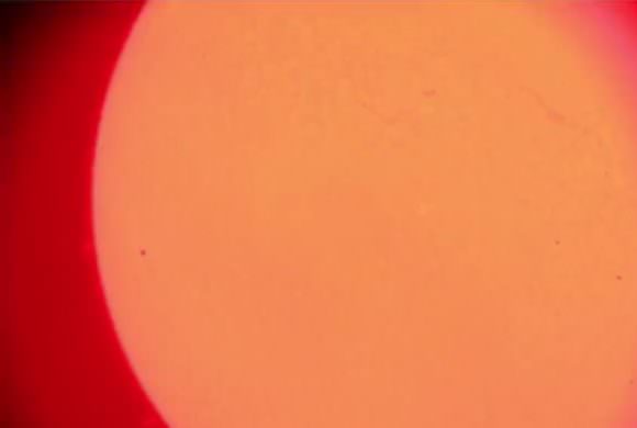 A live view of today's transit of Mercury courtesy of the Virtual Telescope Project.