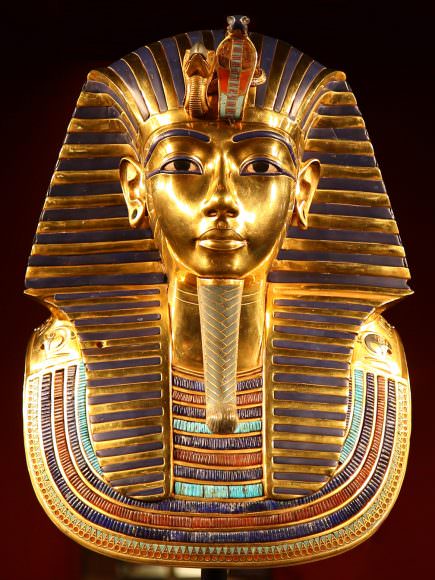 King Tutankhamun's Golden Death Mask, one of the most stunning human artifacts in existence. Image: Carsten Frenzl, CC BY 2.0