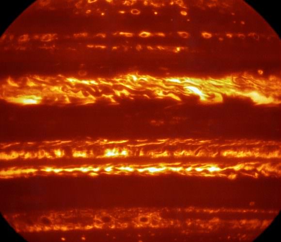To whet our appetites, the ESO has released these awesome IR images of Jupiter, taken by the VLT. Credit: ESO