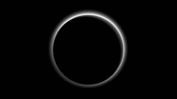 An enviable view, of the most distant eclipse seen yet, as New Horizons flies through the shadow of Pluto. Image credit: NASA/JPL. 