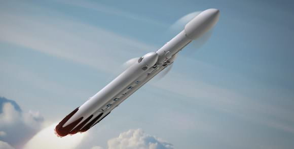 The Falcon Heavy, once operational, will be the most powerful rocket in the world. Credit: spacex.com