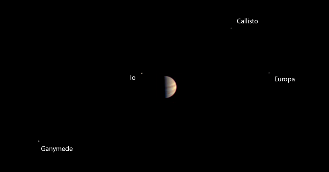 This is the final view taken by the JunoCam instrument on NASA's Juno spacecraft before Juno's instruments were powered down in preparation for orbit insertion. Juno obtained this color view on June 29, 2016, at a distance of 3.3 million miles (5.3 million kilometers) from Jupiter.  Credit:  Credits: NASA/JPL-Caltech/MSSS