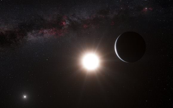 Artist's impression of the Earth-like exoplanet discovered orbiting Alpha Centauri B iby the European Southern Observatory on October 17, 2012. Credit: ESO