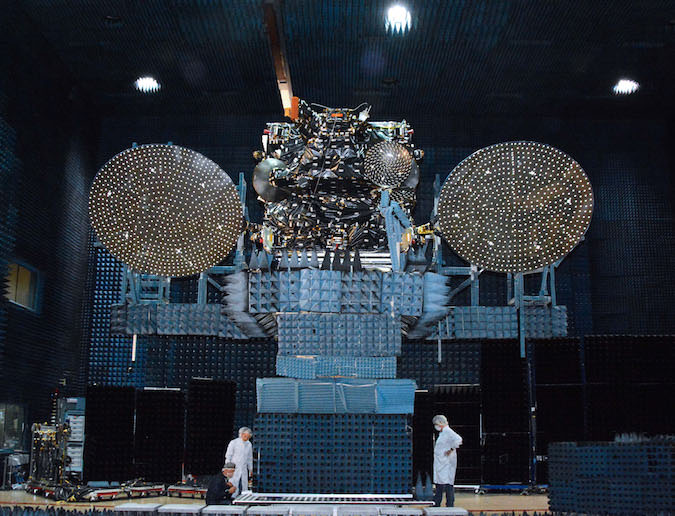 JCSAT-16 satellite manufactured by Space Systems Loral for Tokyo-based SKY Perfect JSAT Corp. 