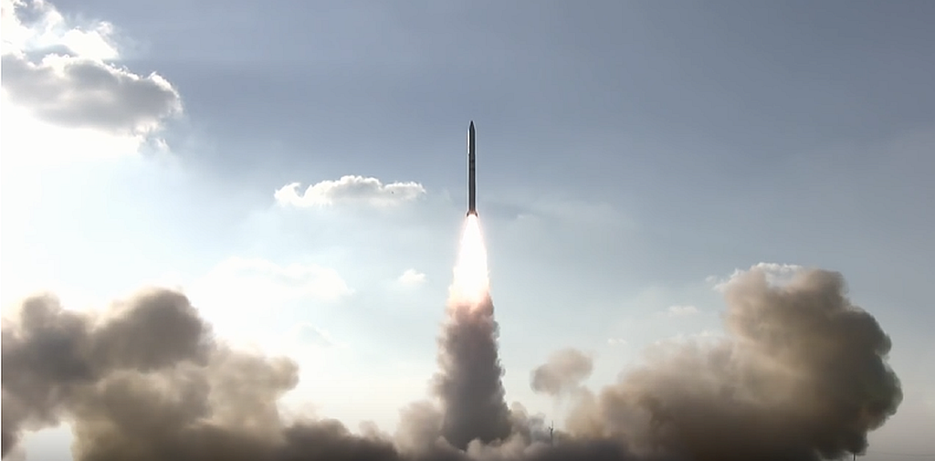 Israel's Shavit 2 (Comet) rocket carried the Ofek-11 satellite into orbit on Sept. 13, 2016. Israeli media report that the satellite is malfunctioning. Image: Israeli Ministry of Defence.