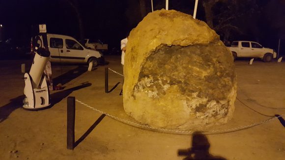 The Gancedo meteorite will be on permanent display in the village of Gancedo, Chaco, Argentina. Credit and copyright: Pelin Rodriguez. 