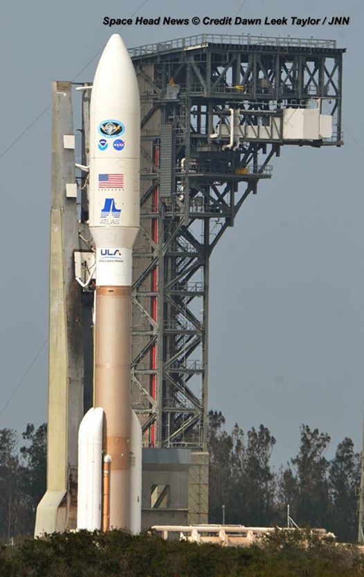 ULA Atlas V rocket and GOES-R weather observatory at launch pad 41 at Cape Canaveral, Florida. Credit:  Dawn Leek Taylor 