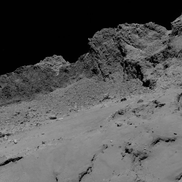 The OSIRIS narrow-angle camera aboard the Rosetta spacecraft captured this image of comet 67P/Churyumov-Gerasimenko on September 30, 2016. Does it look habitable, or potentially habitable, to you? Credits: ESA/Rosetta/MPS/UPD/LAM/IAA/SSO/INTA/UPM/DASP/IDA