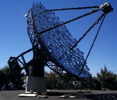 A IACT telescope at the Whipple Observatory, Mount Hopkins, Arizona. Credit: magic.mpp.mpg.de