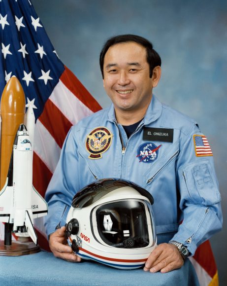Ellison Onizuka, one of the seven who perished in the Challenger accident, carried a soccer ball into space. The ball was given to him by his daughter and other soccer players at a local high school. Image: NASA
