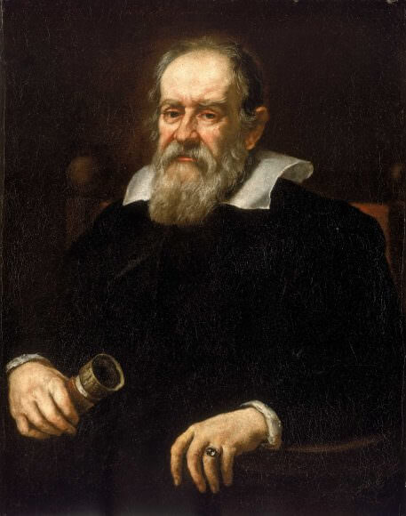 Galileo Galilei set off a revolution in astronomy when he used his telescope to observe moons orbiting Jupiter. By Justus Sustermans - http://www.nmm.ac.uk/mag/pages/mnuExplore/PaintingDetail.cfm?ID=BHC2700, Public Domain, https://commons.wikimedia.org/w/index.php?curid=230543