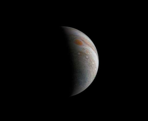 The JunoCam's next target: Jupiter's iconic Great Red Spot. Image:  NASA/JPL-Caltech/SwRI/MSSS/Roman Tkachenko 