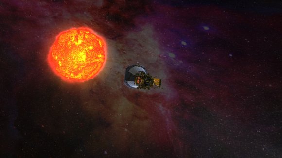 The Parker Solar Probe orbiting the Sun. Credit: NASA/JHUAPL