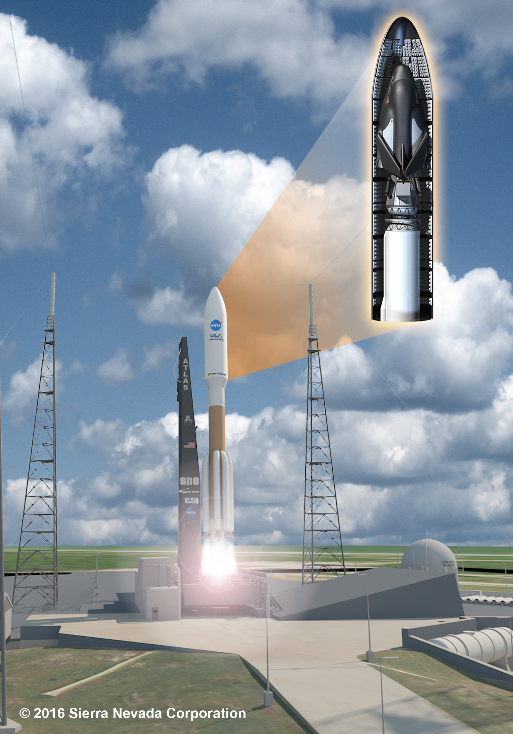 Dream Chaser Mini Shuttle To Fly Iss Resupply Missions On Ula Atlas V