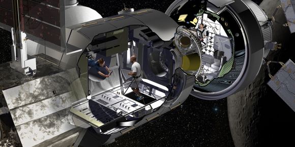 Artist illustration of Habitation Module. Credit: Lockheed Martin