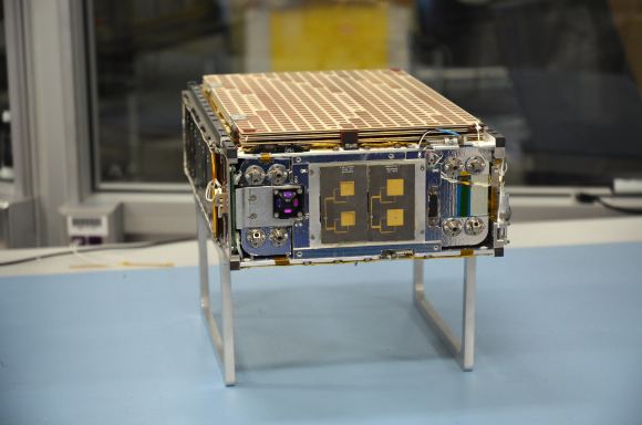 One of the MarCO Cubesats that will be launched with InSight. This will be the first time that CubeSat technology will be tested at another planet. Image: NASA/JPL-CalTech