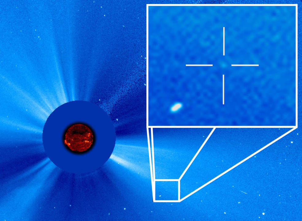 Astronomers see a "near the Sun" comet disintegrate as it flew too close to the Sun