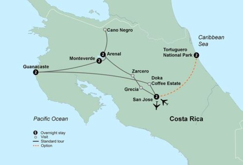 Plan de ruta Costa Rica