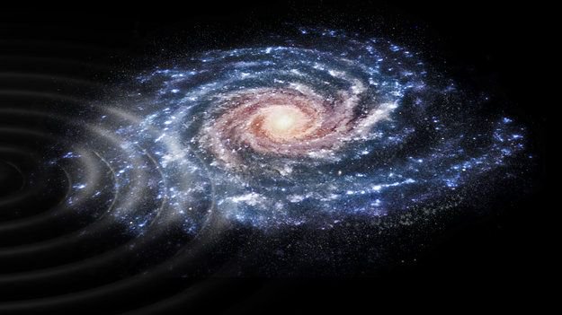 The ESA's Gaia mission has discovered evidence of a primordial galactic collision between our Milky Way galaxy and the nearby Sagittarius dwarf galaxy. Image: ESA/Gaia