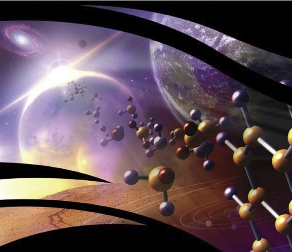 Molekulinė panspermija sako, kad gyvybės statybiniai blokai yra plačiai paplitę Visatoje, net jei pati gyvybė nėra.  Autorius: NASA